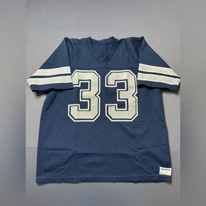 Vintage Dallas Cowboys #33 Tony Dorsett Sand Knit Made in USA Jersey Size XLarge